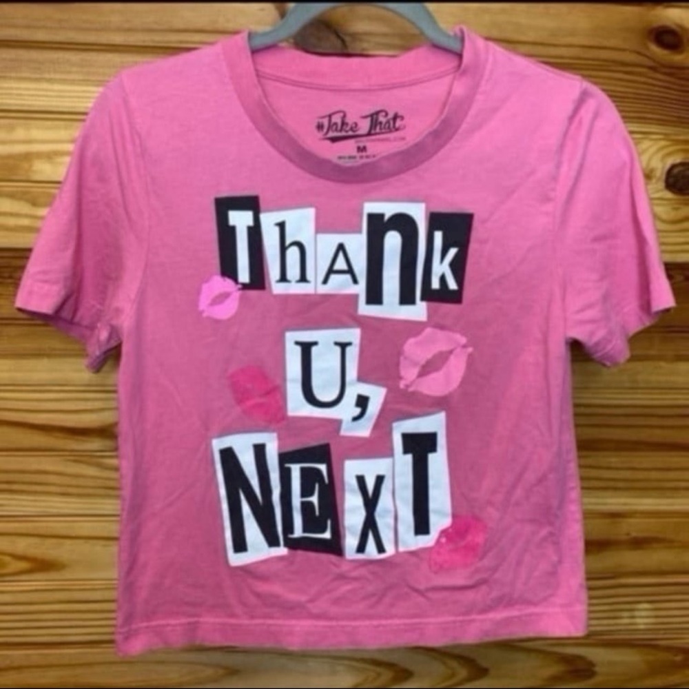 Ariana grande x mean girls burn book thank you next cropped top crop T-shirt m